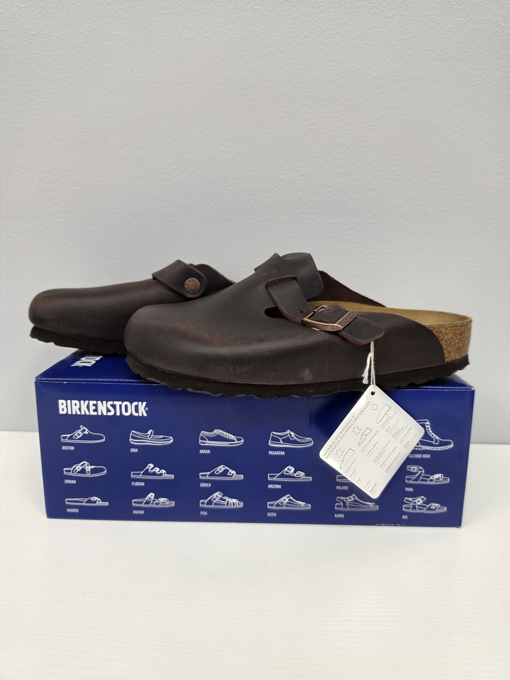 Birkenstock Oiled Leather Boston Clog In Habana